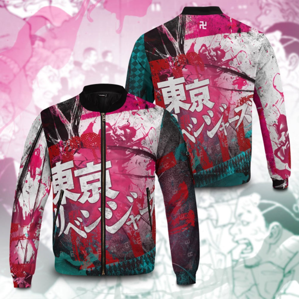 Anime Tokyo Revengers 3D Impreso Cosplay Disfraz Halloween Carnaval Traje cremallera Abrigo de chaqueta hombre