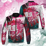 Anime Tokyo Revengers 3D Impreso Cosplay Disfraz Halloween Carnaval Traje cremallera Abrigo de chaqueta hombre