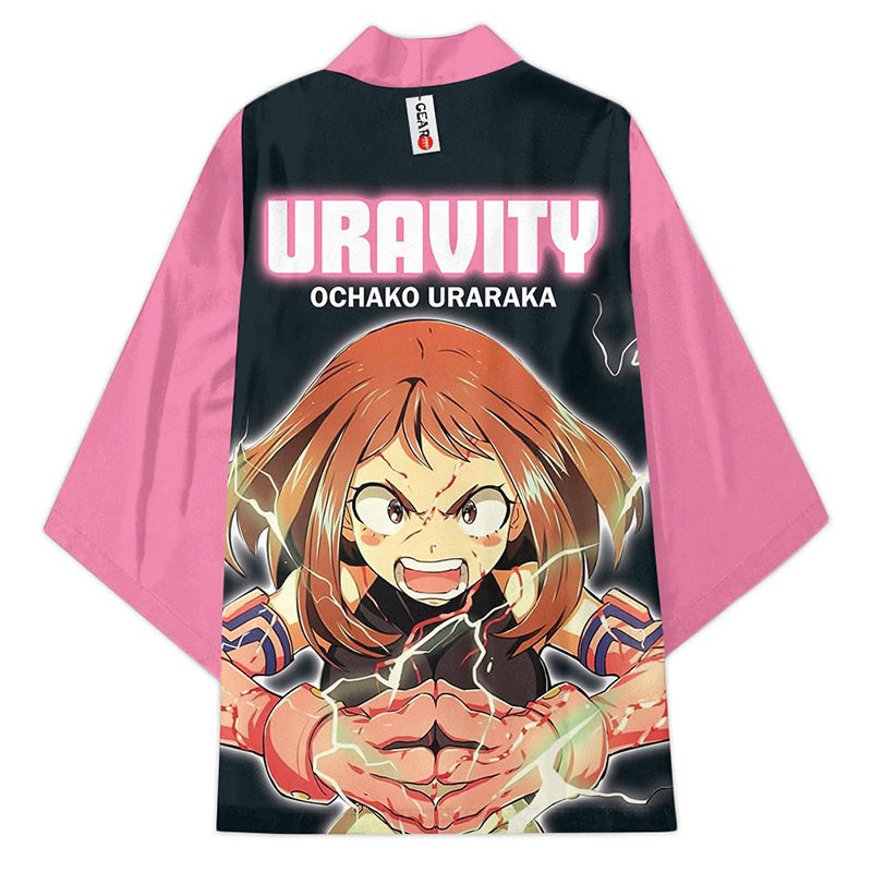Anime My Hero Academia Ochako Uraraka Cosplay Capa Kimono Cárdigan Abrigo Toga Pijama Casual