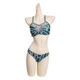 Anime JoJo‘s Bizarre Adventure Jolyne Cujoh Cosplay Fiesta Disfraz Traje de Baño Creación Secundaria-DISFRAZDEDIADEBRUJAS.ES®