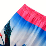 Avatar:The Way of Water Cosplay Disfraz Niñas Chicas Camiseta Pantalones Cortos Traje de Carnaval Fiesta