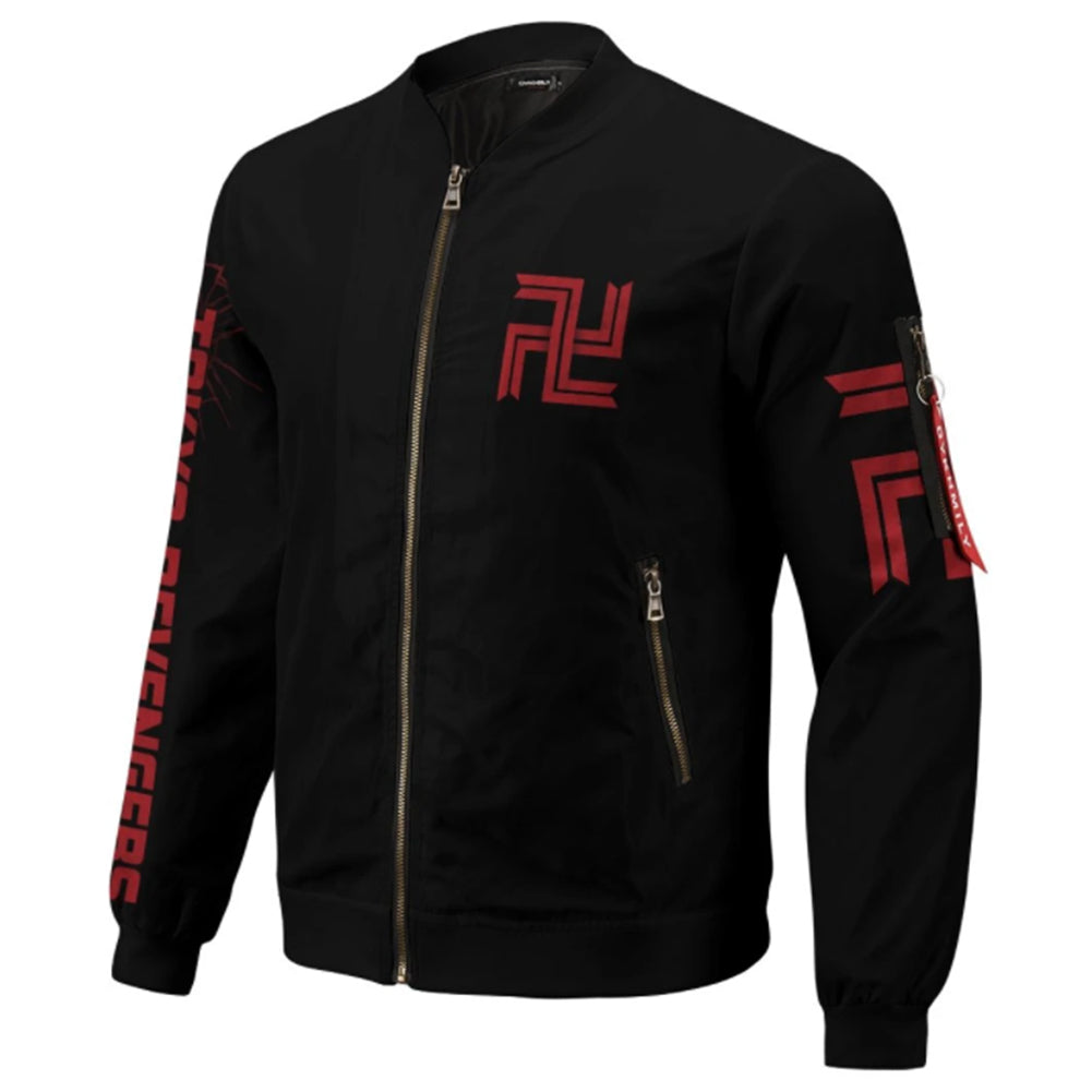 Anime Tokyo Revengers 3D Impreso Cosplay Disfraz Halloween Carnaval Traje cremallera Abrigo de chaqueta hombre