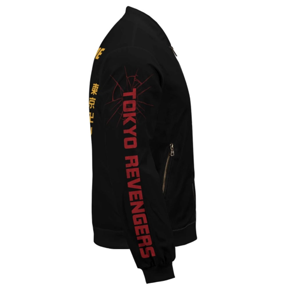 Anime Tokyo Revengers 3D Impreso Cosplay Disfraz Halloween Carnaval Traje cremallera Abrigo de chaqueta hombre