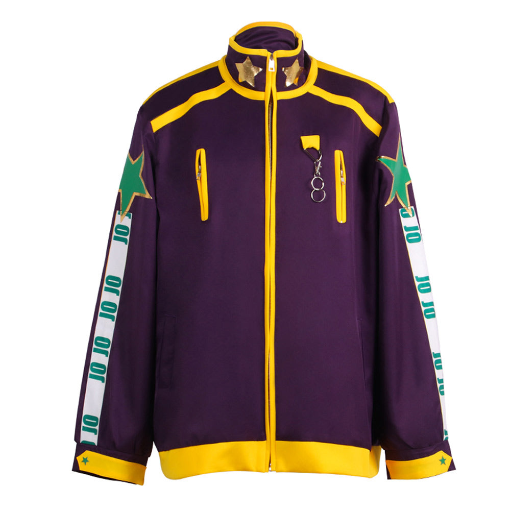 Anime JoJo‘s Bizarre Adventure Kujo Jotaro Sudadera Cosplay Navidad Fiesta 3D Impreso Casual Chaqueta