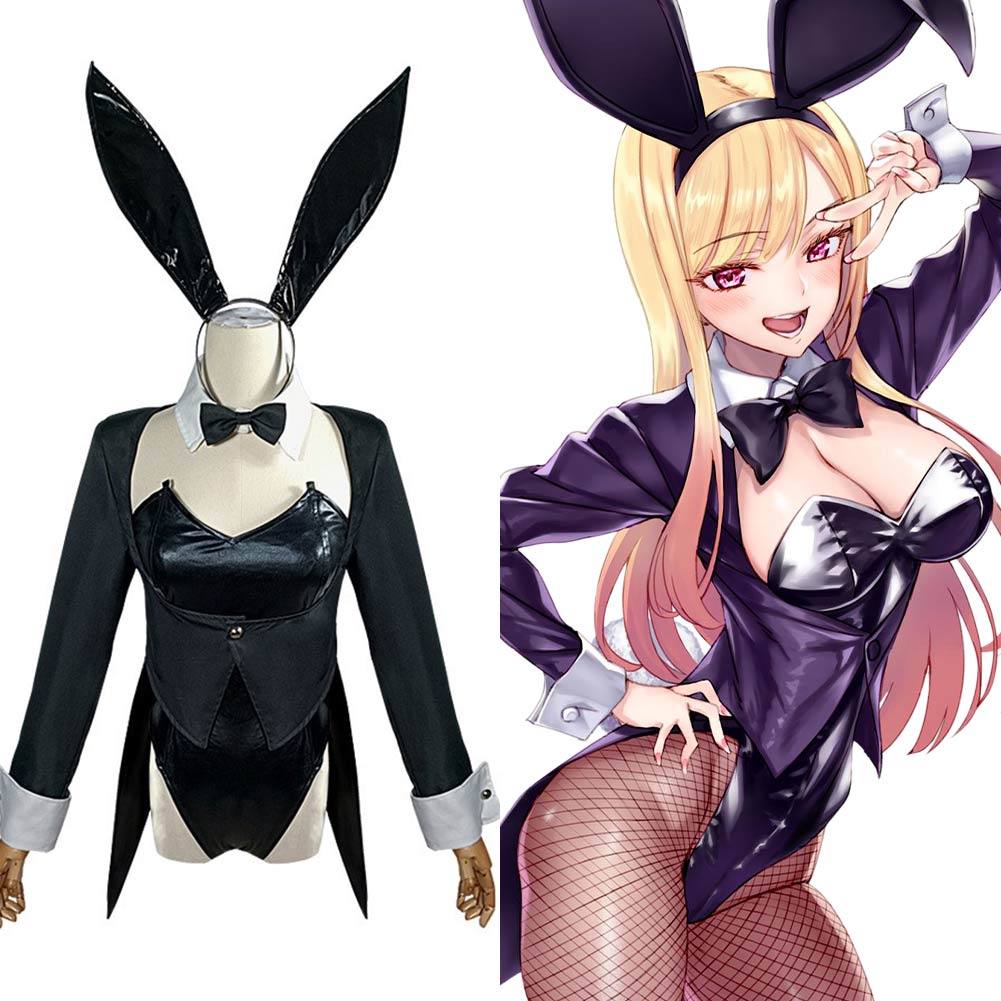 Anime My Dress-Up Darling Kitagawa Marin Conejo Cosplay Disfraz Traje Navidad Carnaval Fiesta