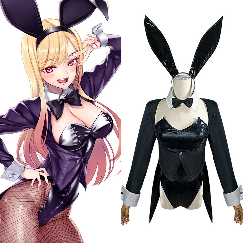 Anime My Dress-Up Darling Kitagawa Marin Conejo Cosplay Disfraz Traje Navidad Carnaval Fiesta
