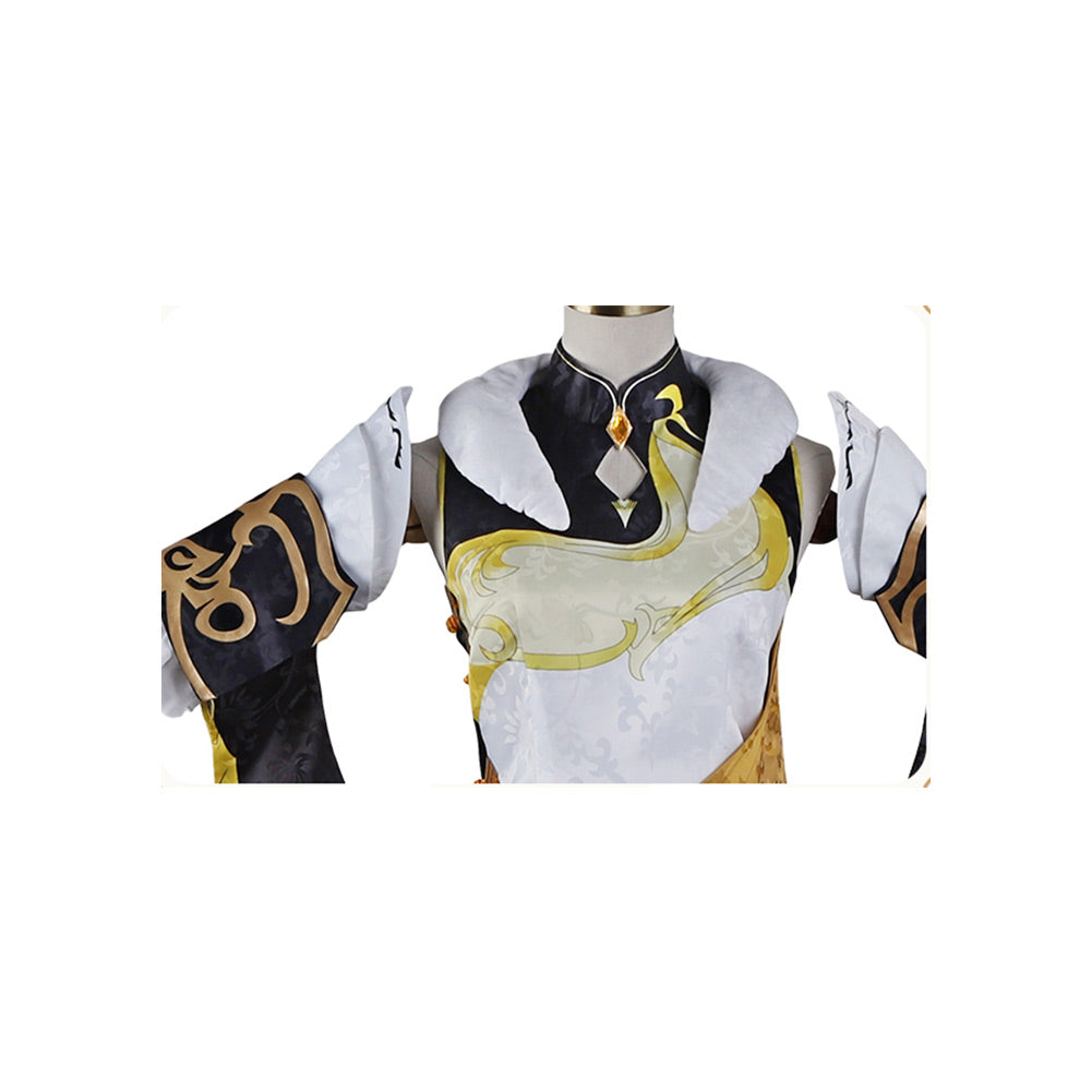 Juego Genshin Impact Ningguang Cosplay Halloween Disfraz Falda Vestido Carnaval Traje Per.