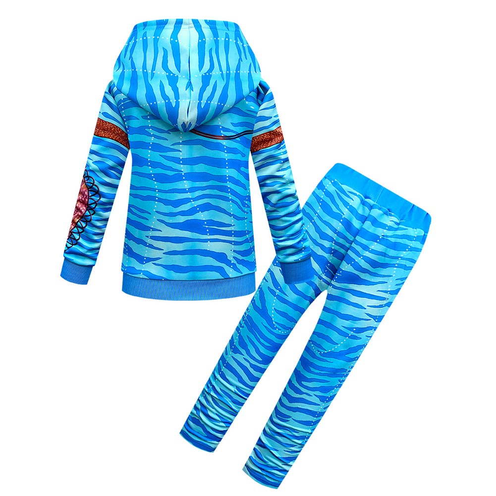 Avatar Neytiri NiñosTraje De Cosplay Sudadera Con Capucha Y Pantalones Conjunto De Disfraces De Carnaval Halloween Fiesta