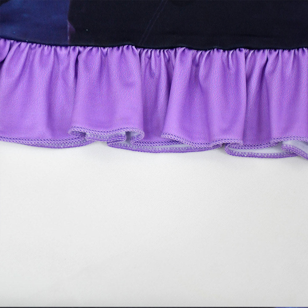 Película Cruella Niños Pijama Vestido falda Cosplay Disfraz Halloween 3D Impreso Carnaval Traje