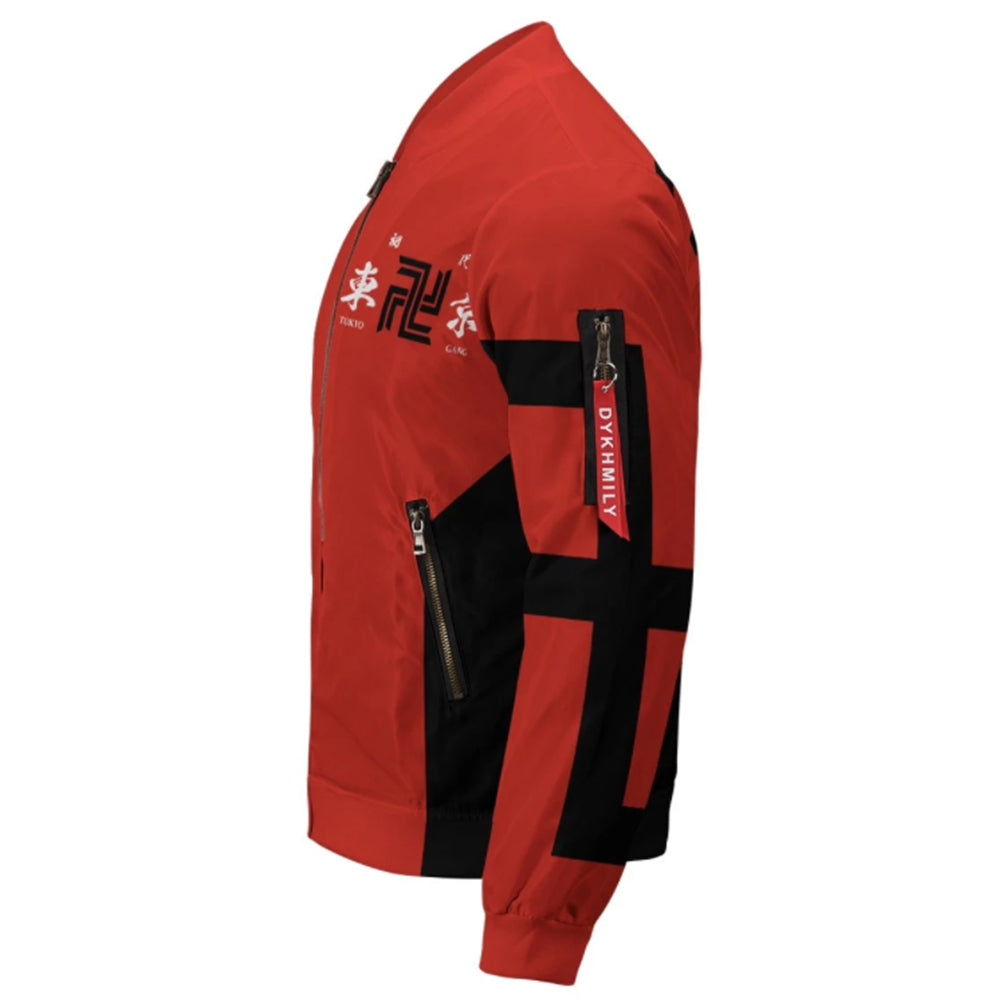 Anime Tokyo Revengers 3D Impreso Cosplay Disfraz Halloween Carnaval Traje cremallera Abrigo de chaqueta hombre