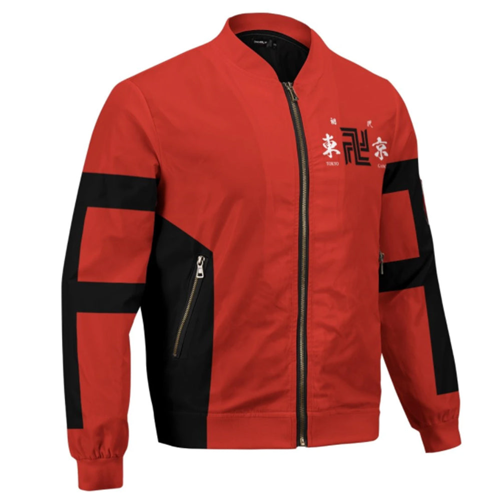 Anime Tokyo Revengers 3D Impreso Cosplay Disfraz Halloween Carnaval Traje cremallera Abrigo de chaqueta hombre