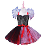 Película Cruella Niños Vestido falda Cosplay Disfraz Halloween Carnaval Traje Per.