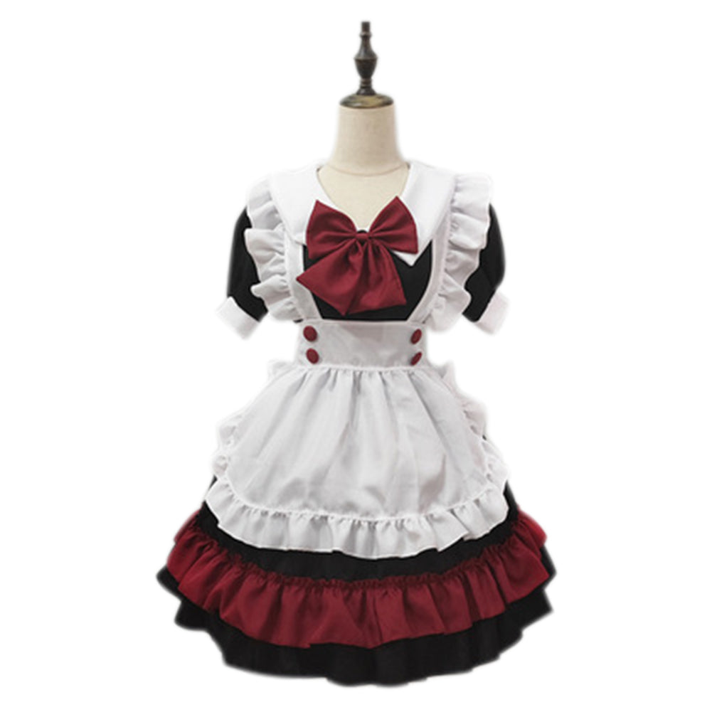 Juego Devil Girl Lolita la doncella del diablo vampiro Mucama Cosplay Disfraz vestido Navidad