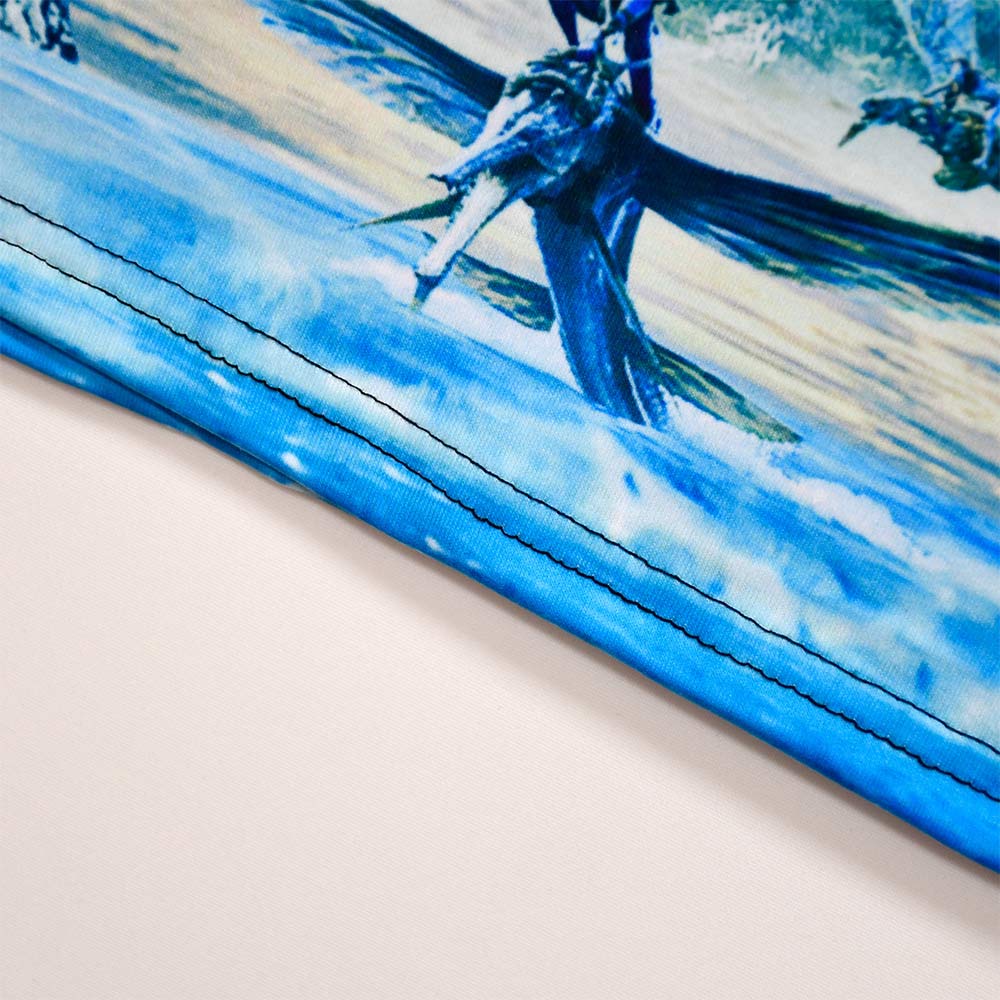 Avatar:The Way of Water Neytiri Cosplay Disfraz Niños Chicos Camiseta Pantalones Cortos Traje de Carnaval Fiesta