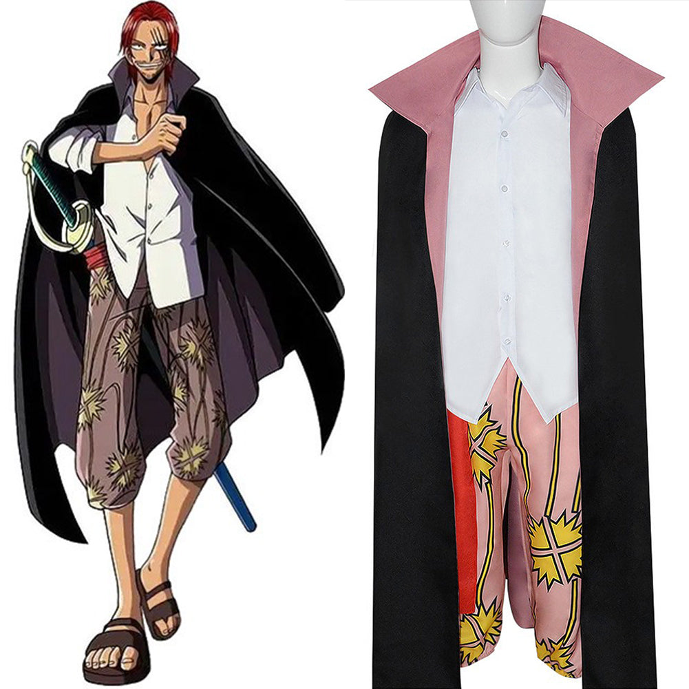 Anime One Piece Shanks Cosplay Disfraz Traje Fiesta Navidad Carnaval