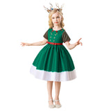 Navidad Duende Elf Niños Cosplay Disfraz Traje Vestido Fiesta Halloween Christmas