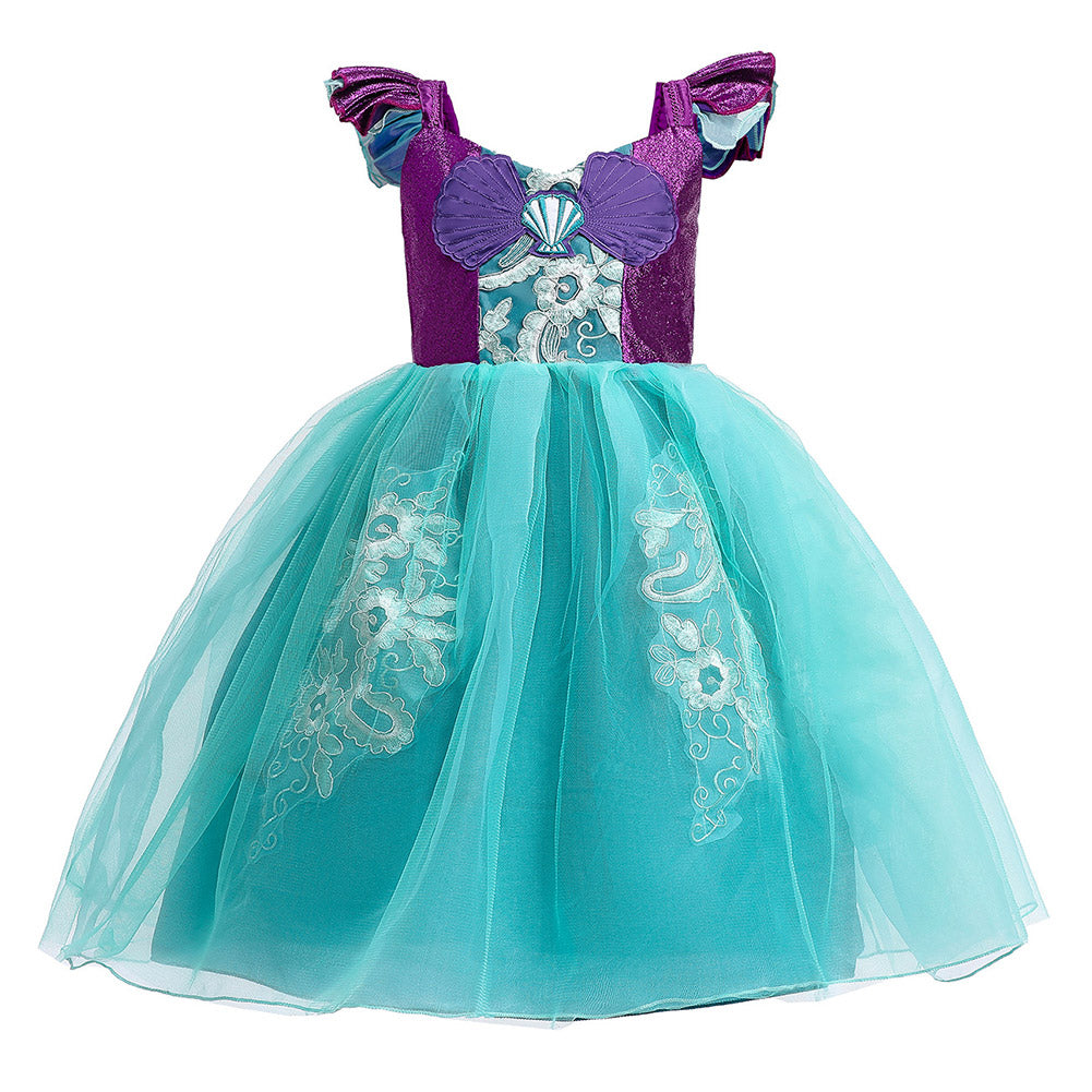 Anime Little Mermaid Niños Cosplay Navidad Disfraz Traje Vestido