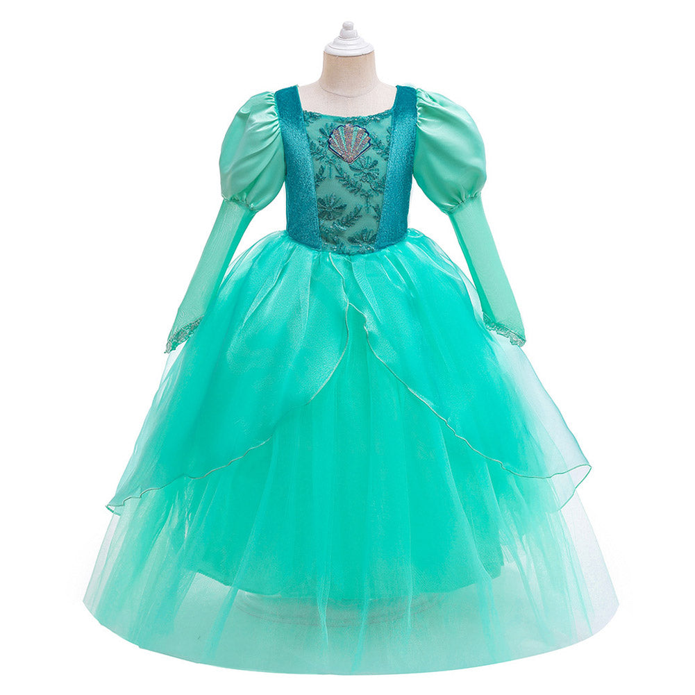 Anime Little Mermaid Niños Cosplay Navidad Disfraz Traje Vestido