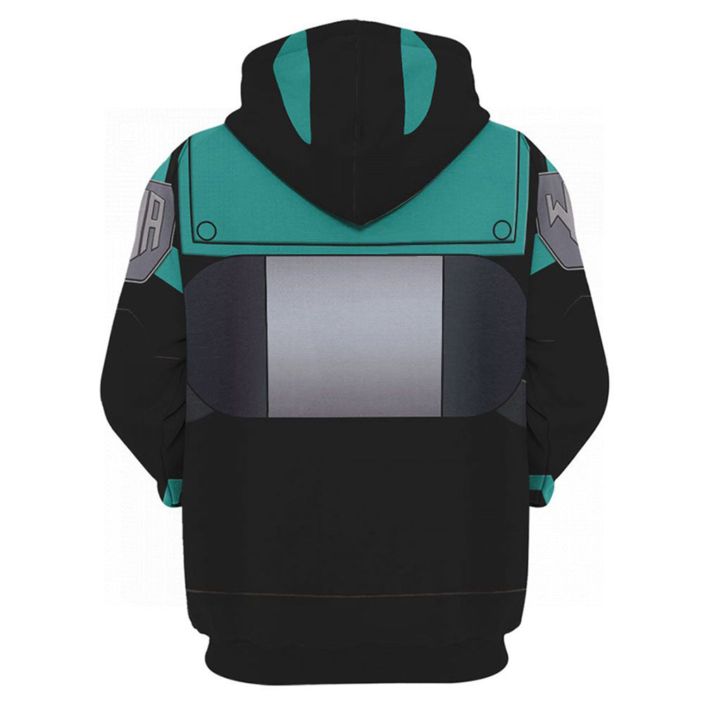 Anime My Hero Academia Midoriya Izuku Sudadera Cosplay Navidad Fiesta 3D Impreso Casual