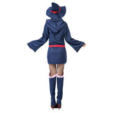 Halloween Juego de Rol Bruja Vestido Azul Bruja Japonesa Vestido para Adultos Femenino