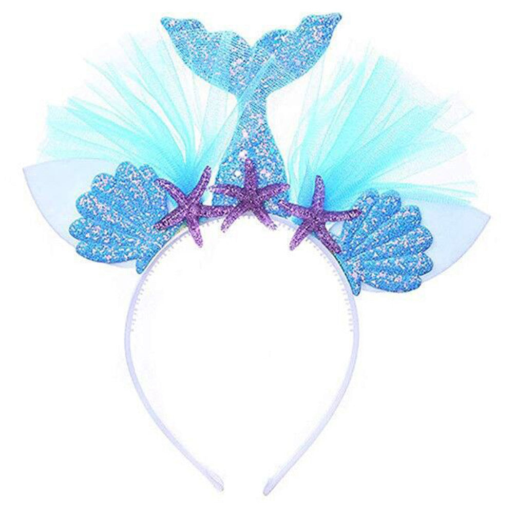 Sirena Tutu Vestido con Diadema de Color Púrpura para Niñas