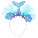 Sirena Tutu Vestido con Diadema de Color Púrpura para Niñas