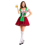 Halloween Traje Tradicional de Alemán Oktoberfest Vestido de Fiesta de Cerveza para Adultos Femenino