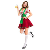 Halloween Traje Tradicional de Alemán Oktoberfest Vestido de Fiesta de Cerveza para Adultos Femenino