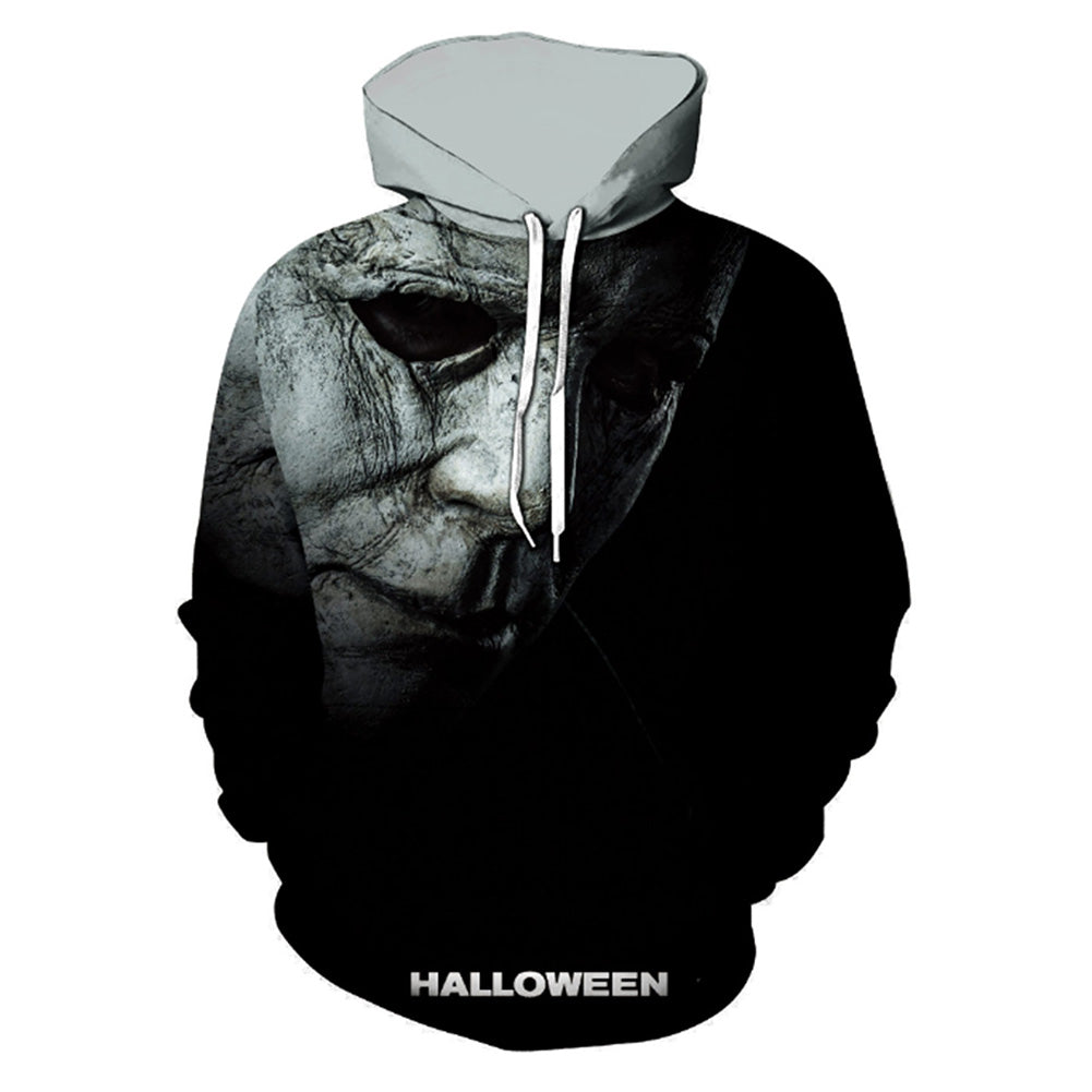 Película Halloween Michael Myers máscara Sudadera Cosplay Halloween Fiesta Carnaval 3D Impreso
