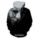 Película Halloween Michael Myers máscara Sudadera Cosplay Halloween Fiesta Carnaval 3D Impreso