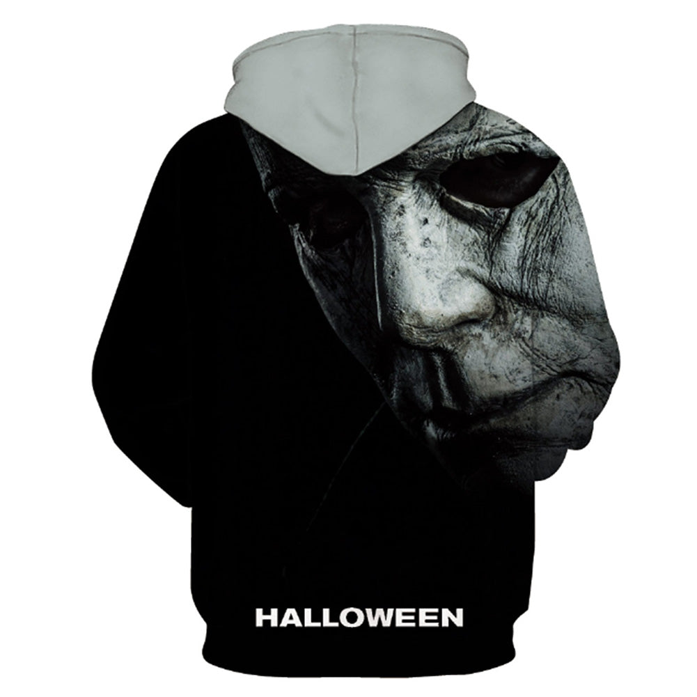 Película Halloween Michael Myers máscara Sudadera Cosplay Halloween Fiesta Carnaval 3D Impreso