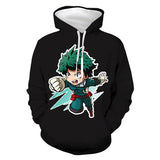 Anime My Hero Academia Sudadera 3D Impreso Cosplay Disfraz Halloween Carnaval Traje