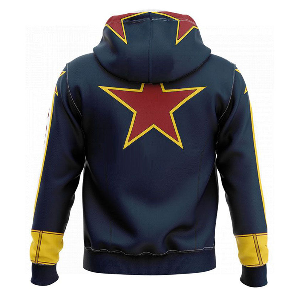 Anime JoJo‘s Bizarre Adventure Kujo Jotaro Sudadera Cosplay Navidad Fiesta 3D Impreso Casual