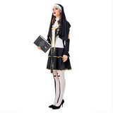 Halloween Disfraz Pastor Virgen María Hermana Juego de Roles Vestido Conjunto para Adultos Femenino