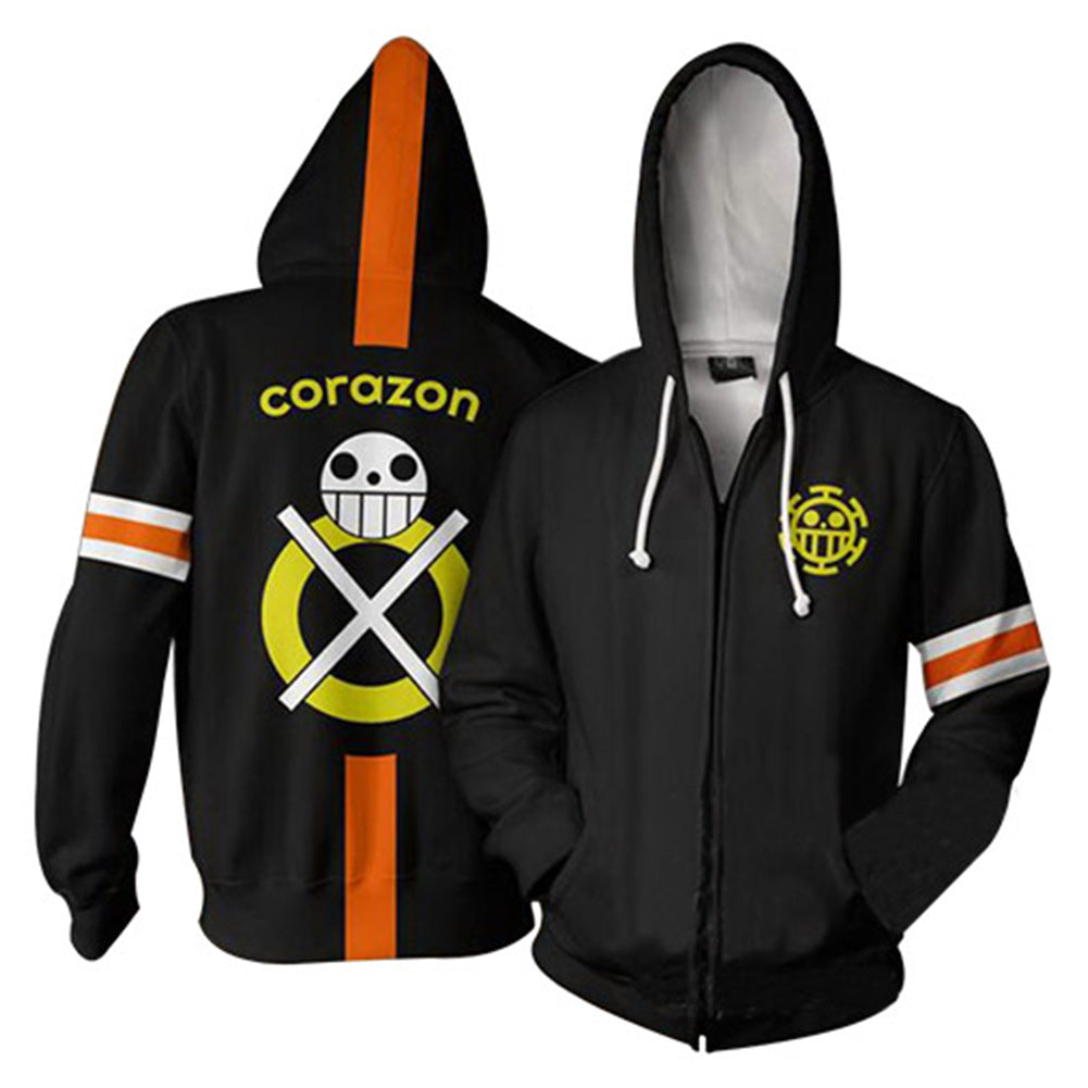 Anime One Piece Sudadera 3D Impreso Cosplay Disfraz Halloween Carnaval hombre diario Traje