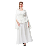 Halloween Retro Medieval Renacimiento Cosplay Vestido Elegante para Adultos Femenino