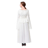 Halloween Retro Medieval Renacimiento Cosplay Vestido Elegante para Adultos Femenino