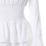 Halloween Retro Medieval Renacimiento Cosplay Vestido Elegante para Adultos Femenino