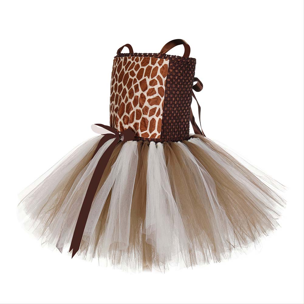 Halloween Vestido Tutu Vestido de Fiesta de Jirafa Vestido de Carnaval o Fiesta para Niñas