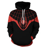 2020 Juego Spider-Man Hombre Araña Miles Morales Cosplay Sudadera Estampada con Capucha Unisex