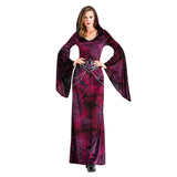 Halloween Disfraz de Demonio Diablo Cosplay Vestido Largo de Carnaval o Fiesta para Adultos Femenino