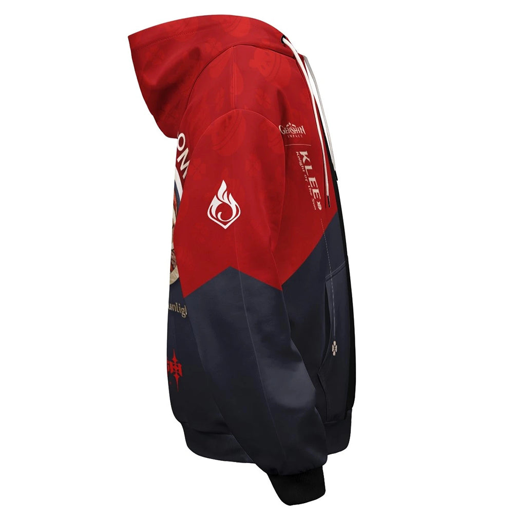 Juego Genshin Impact  Klee Cosplay Halloween Sudadera 3D Impreso Disfraz Carnaval Traje