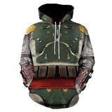 La Guerra de Las Galaxias Star Wars Sudadera Boba Fett Cosplay Sudadera con Capucha Unisex