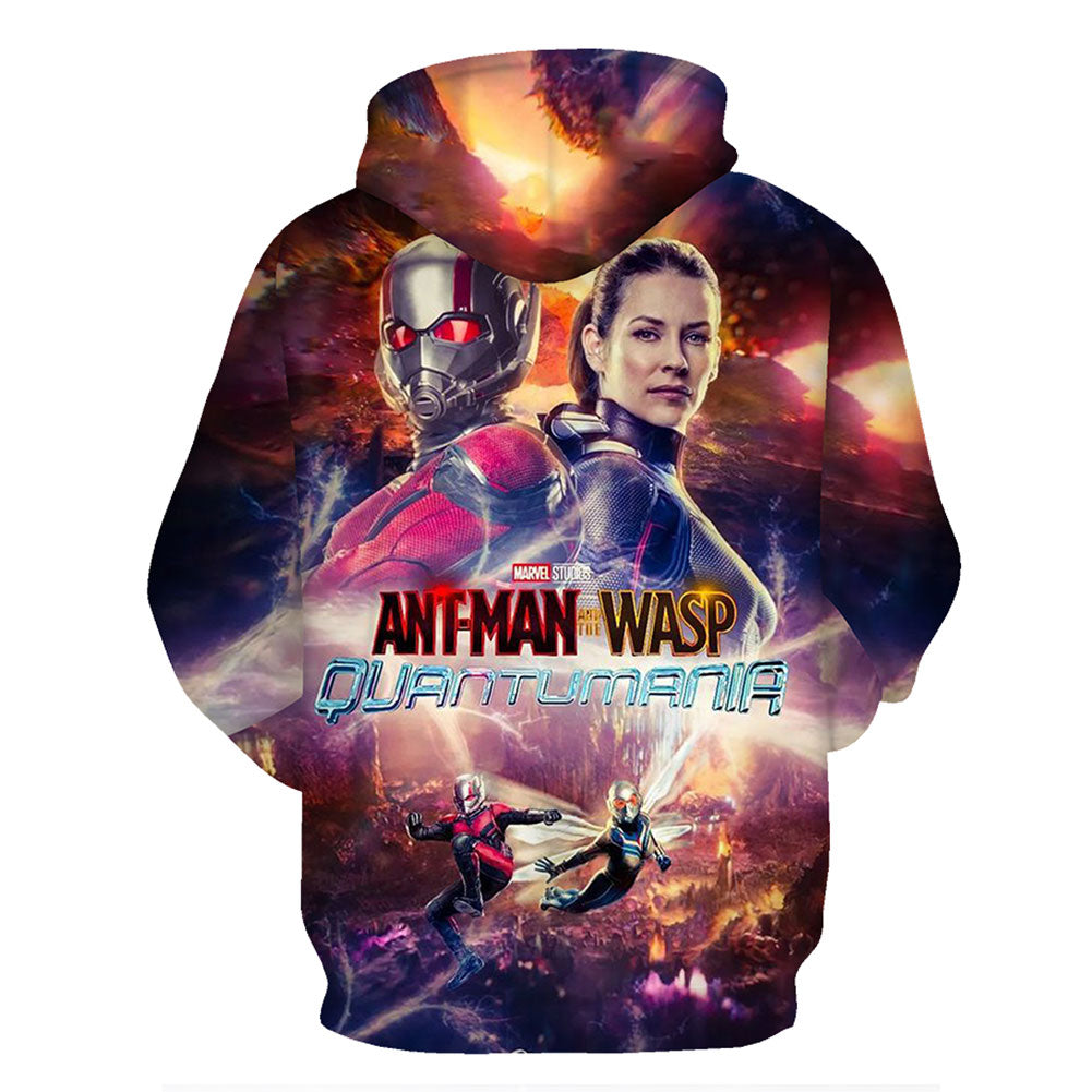 Ant-Man And The Wasp: Quantumania Adulto Sudadera Con Capucha Impreso 3D Sudadera Hombre Mujer Casual De Calle Sudadera General
