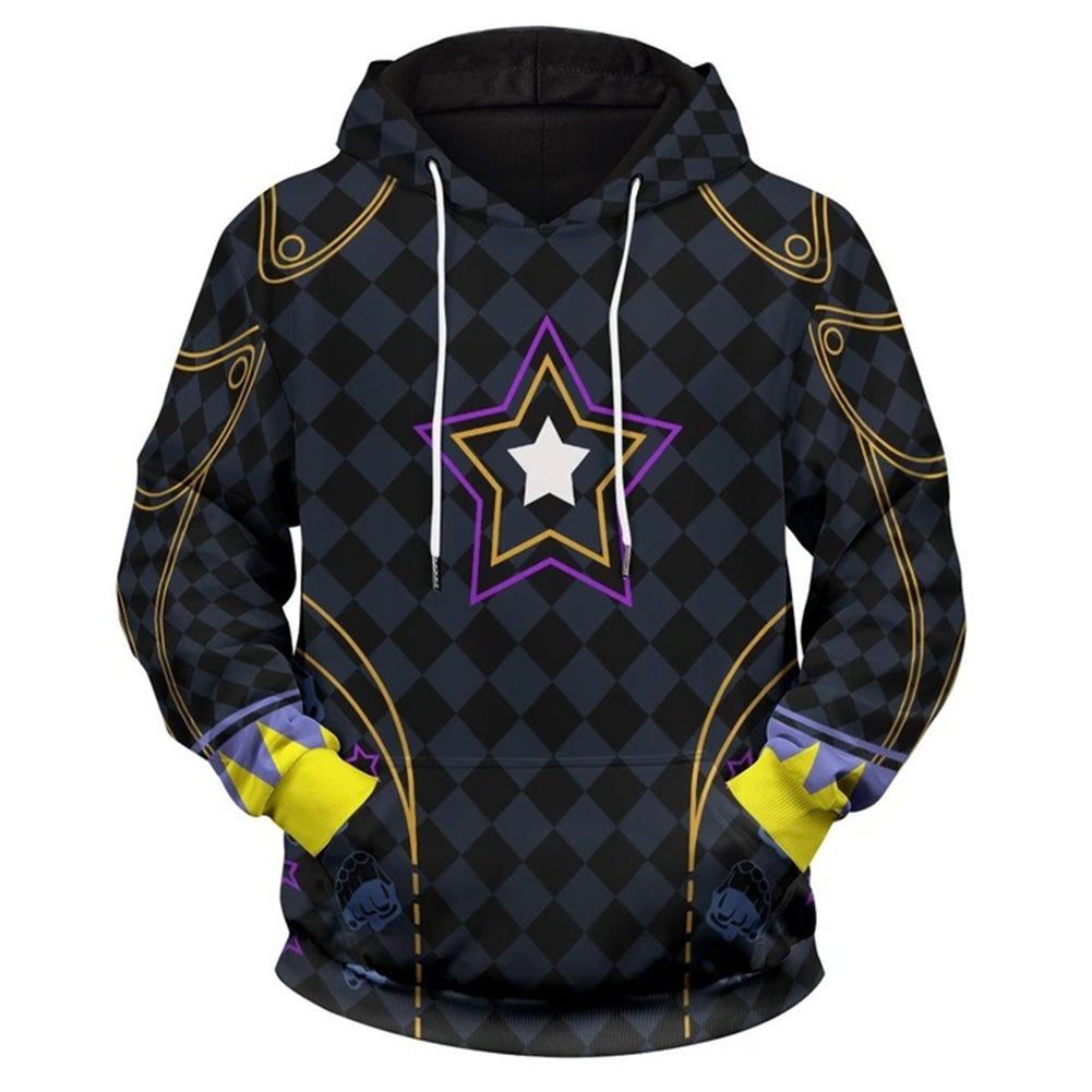 Anime JoJo‘s Bizarre Adventure Kujo Jotaro Sudadera Cosplay Navidad Fiesta 3D Impreso Casual