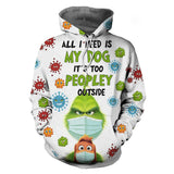 How the Grinch Stole Christmas Sudadera de Manga Larga con Capucha Ropa Casual Unisex