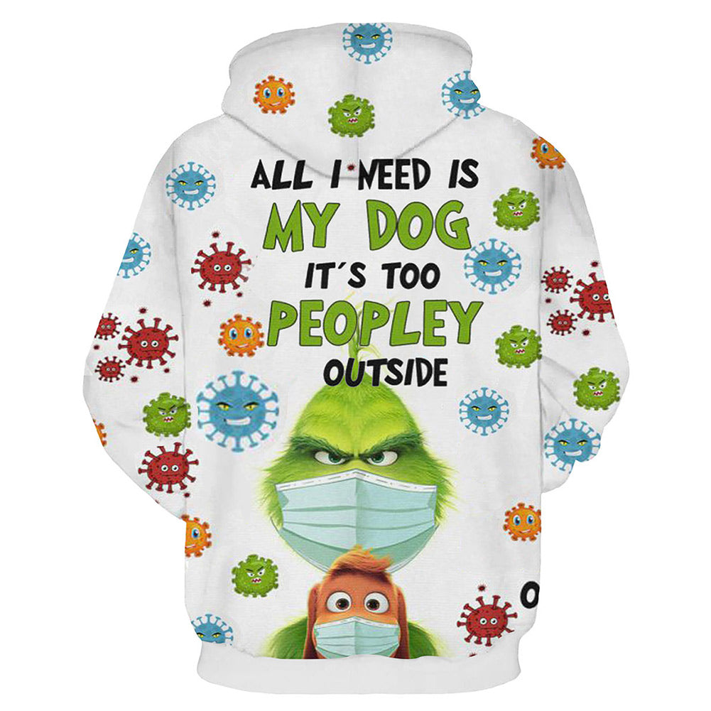 How the Grinch Stole Christmas Sudadera de Manga Larga con Capucha Ropa Casual Unisex