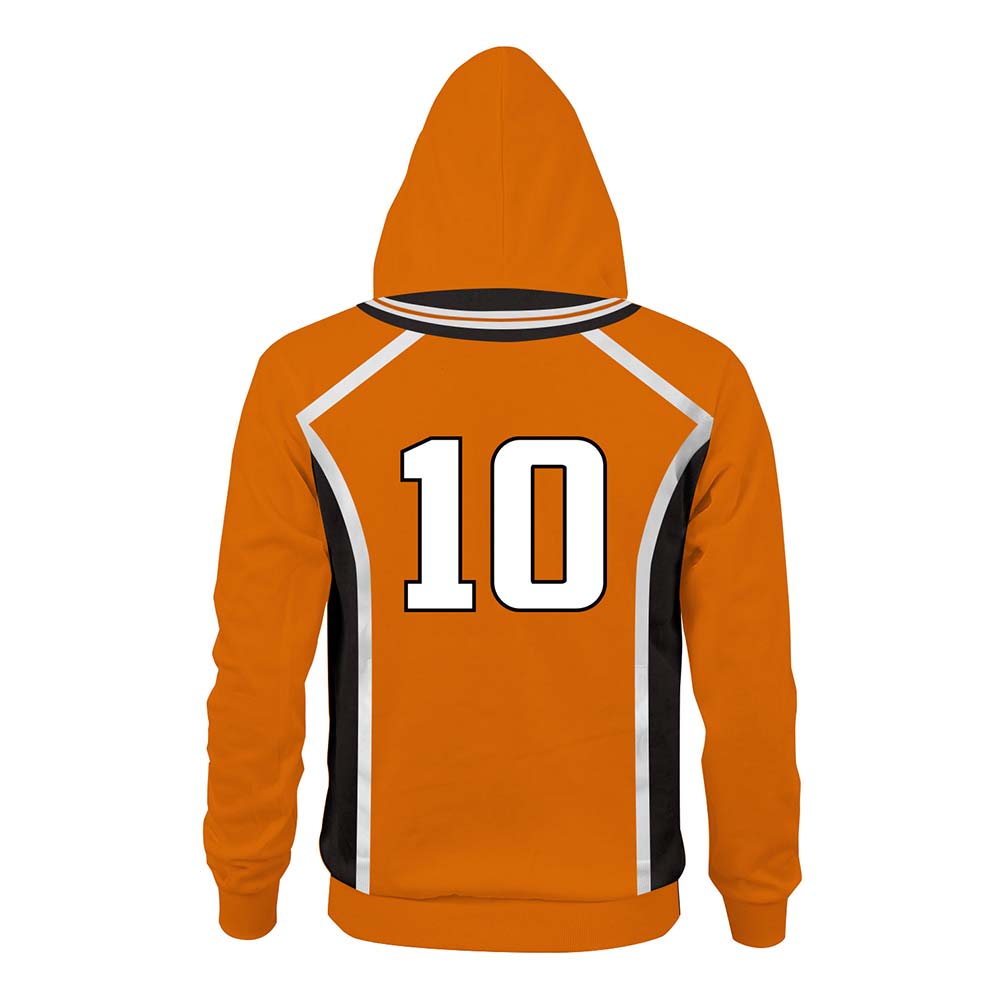 Haikyuu!! Karasuno Escuela Secundaria Away Uniforme del Equipo Hinata Shoyo Cosplay Sudadera Unisex