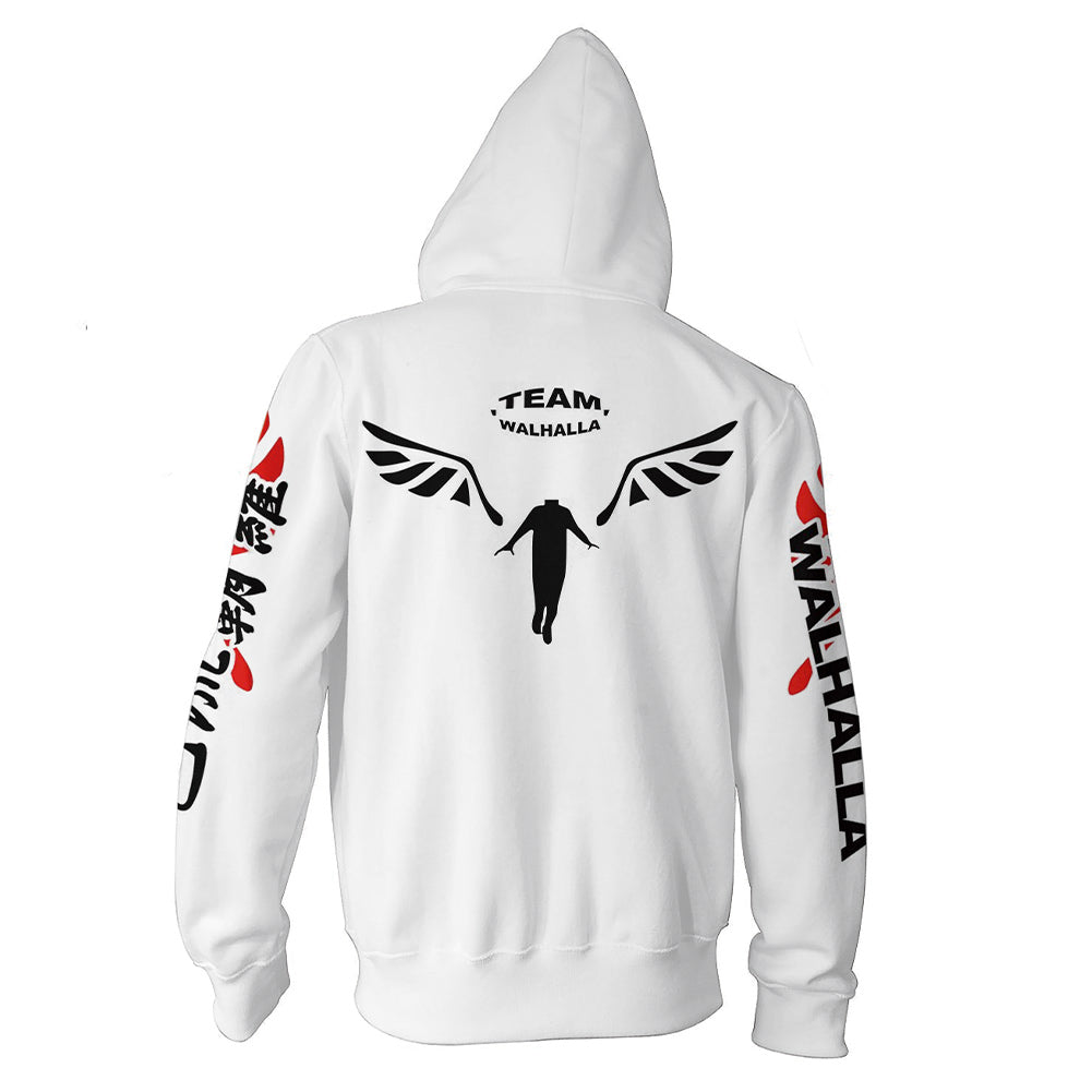 Anime Tokyo Revengers Walhalla Sudadera 3D Impreso Cosplay Disfraz Halloween Carnaval Traje