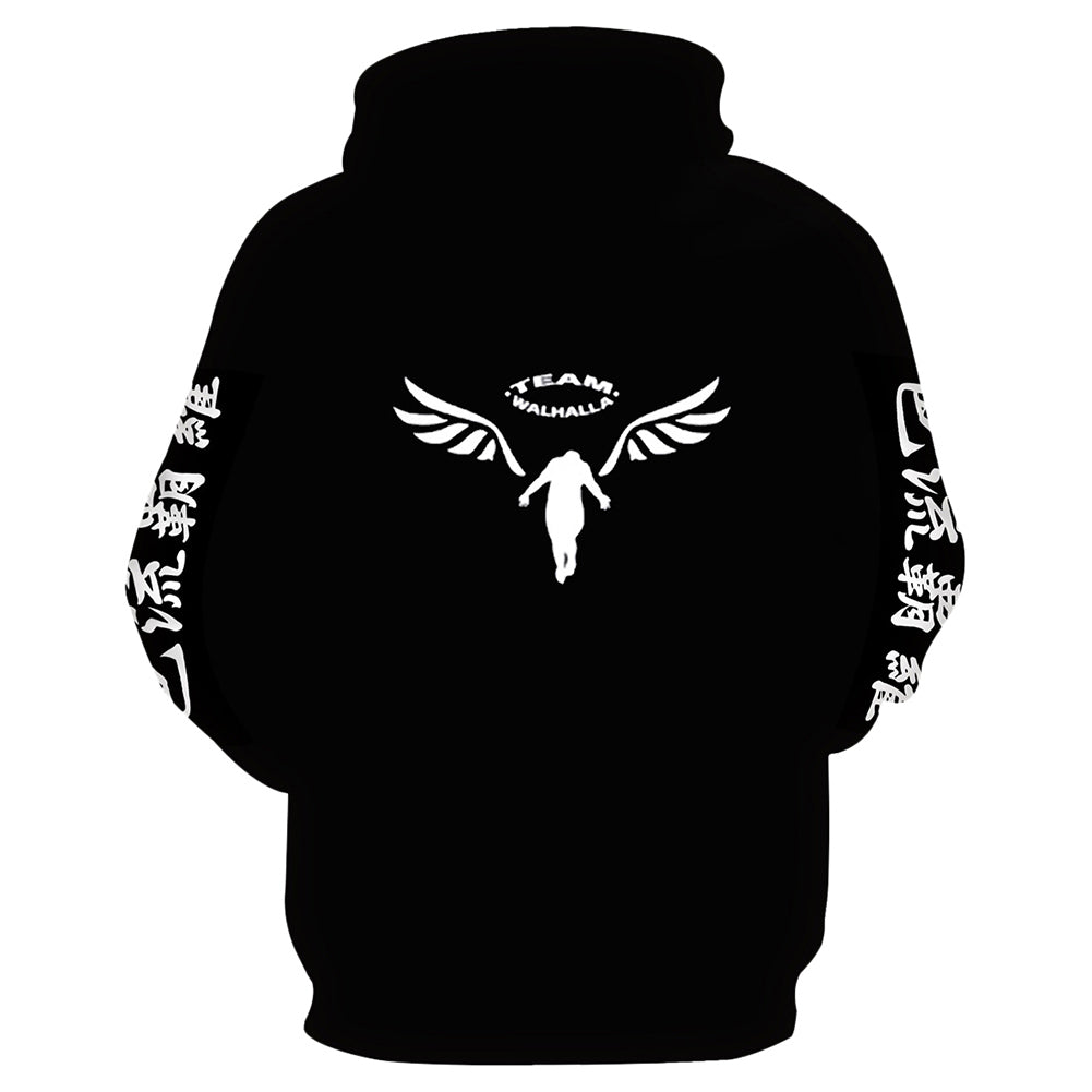 Anime Tokyo Revengers Walhalla Sudadera 3D Impreso Cosplay Disfraz Halloween Carnaval hombre diario Traje